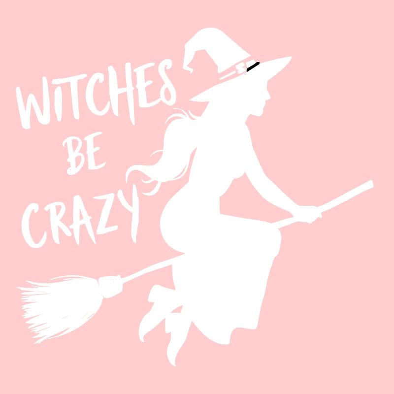 Halloween Witch Broom Witches Be Crazy
