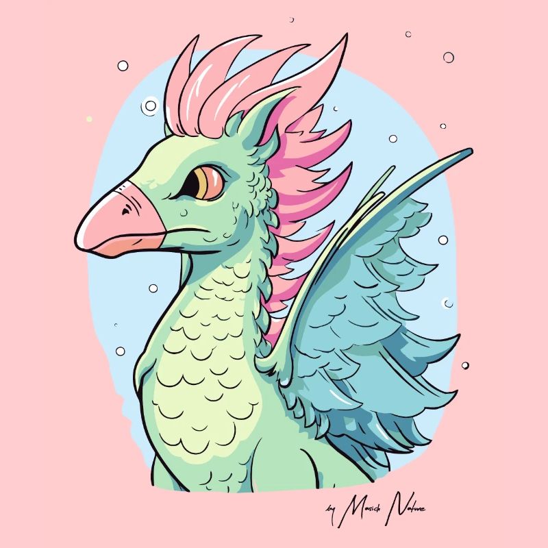 A Cartoon Eagle Dragon