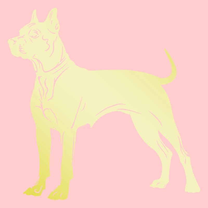 Silhouette de chien Pit Terrier
