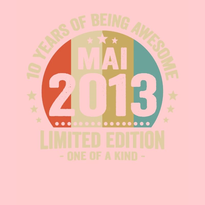 Mai 2013 10 Ans Anniversaire Vintage Idée Cadeau