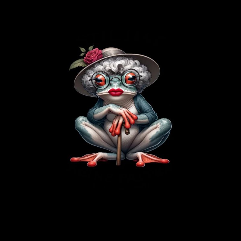 Fashion-conscious toad with hat