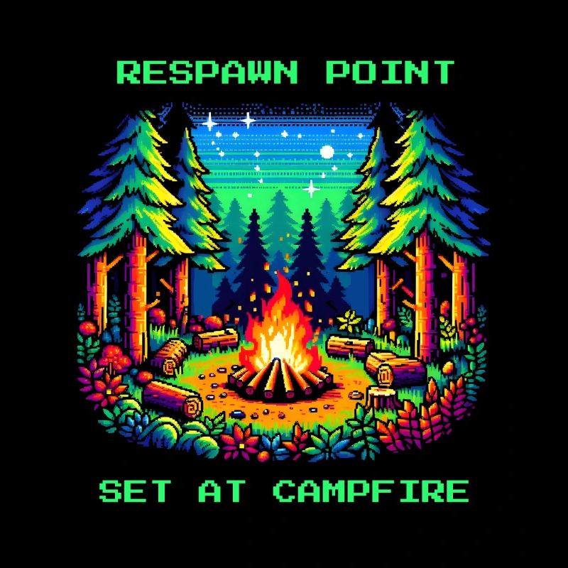 Point de réapparition fixé au feu de camp en disant