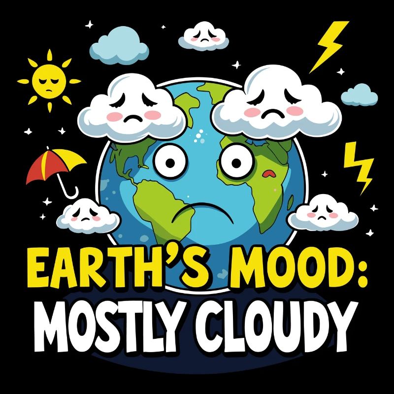 Earth's Mood: Mostly Cloudy