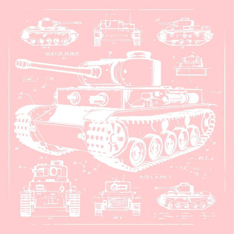 Wireframes de char conçus pour les amoureux de l’armée