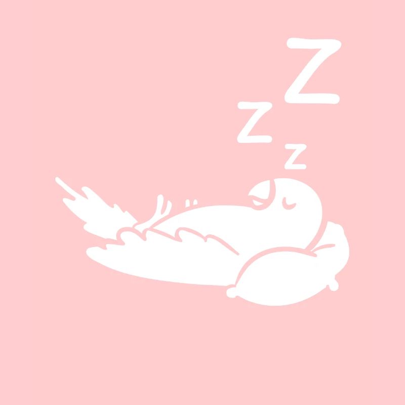 Sleeping Parrot Pillow
