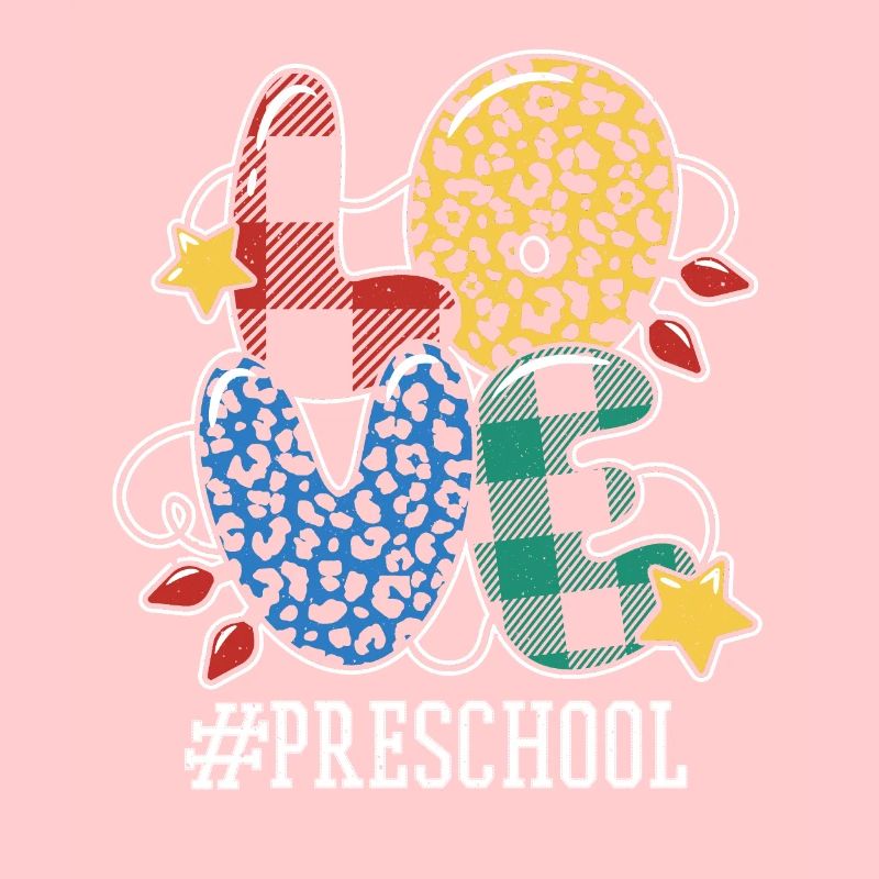 Pattern Enseignant préscolaire Élève Amour Noël