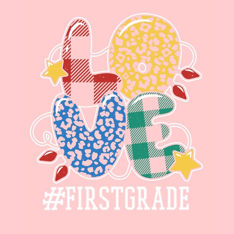 First Grade Teacher Student Love Christmas