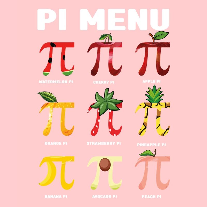 Pi Menu Fruit Pi Day Fun Math Art