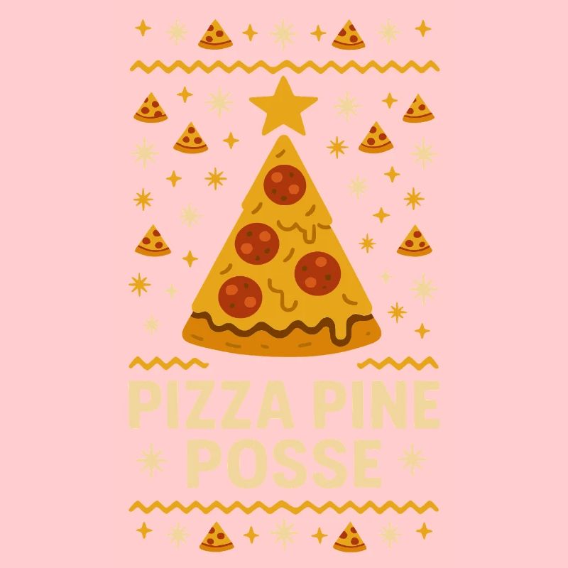 Pizza Pine Posse – Pull de Noël drôle