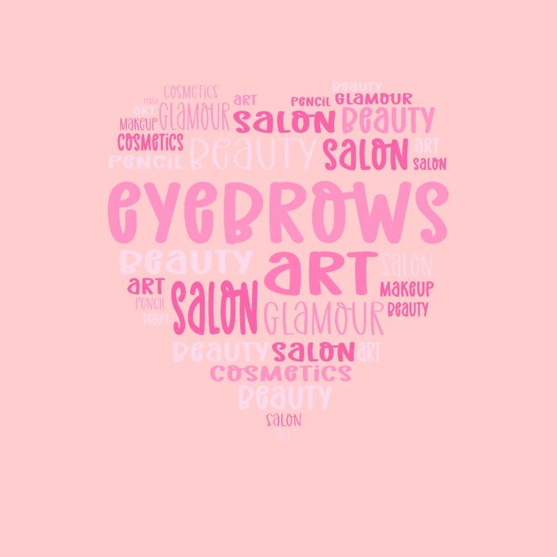 Eyebrow heart. Microblading Eyebrow