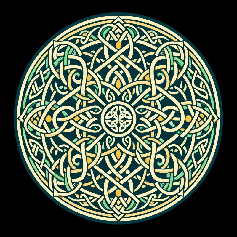 Entrelacs celtiques éternels Mandala Art 4