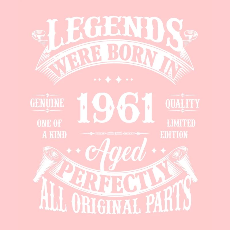 61st Birthday Vintage Legends Born In 1961 61 Year
