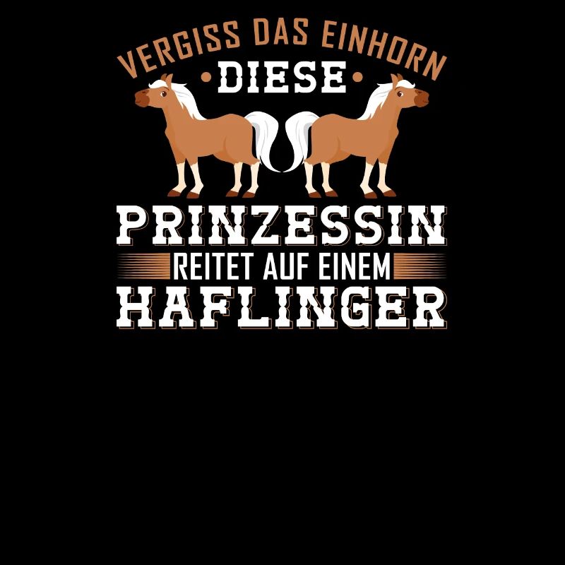Pferde Einhorn Prinzessin Reitet Haflinger