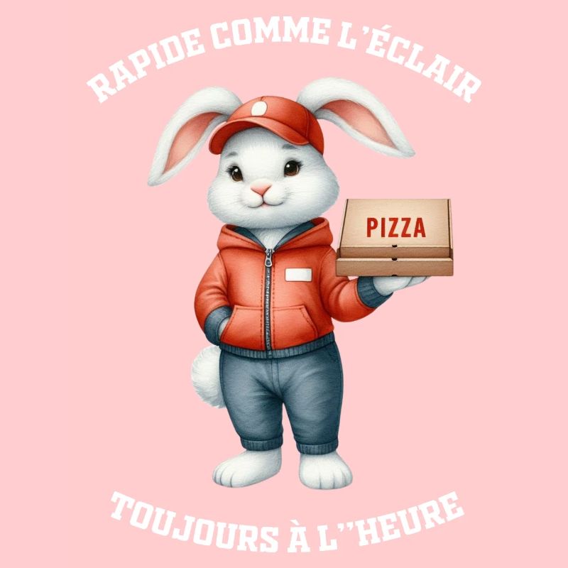 Rapide comme l'éclair - Métier Livreur -Lapin