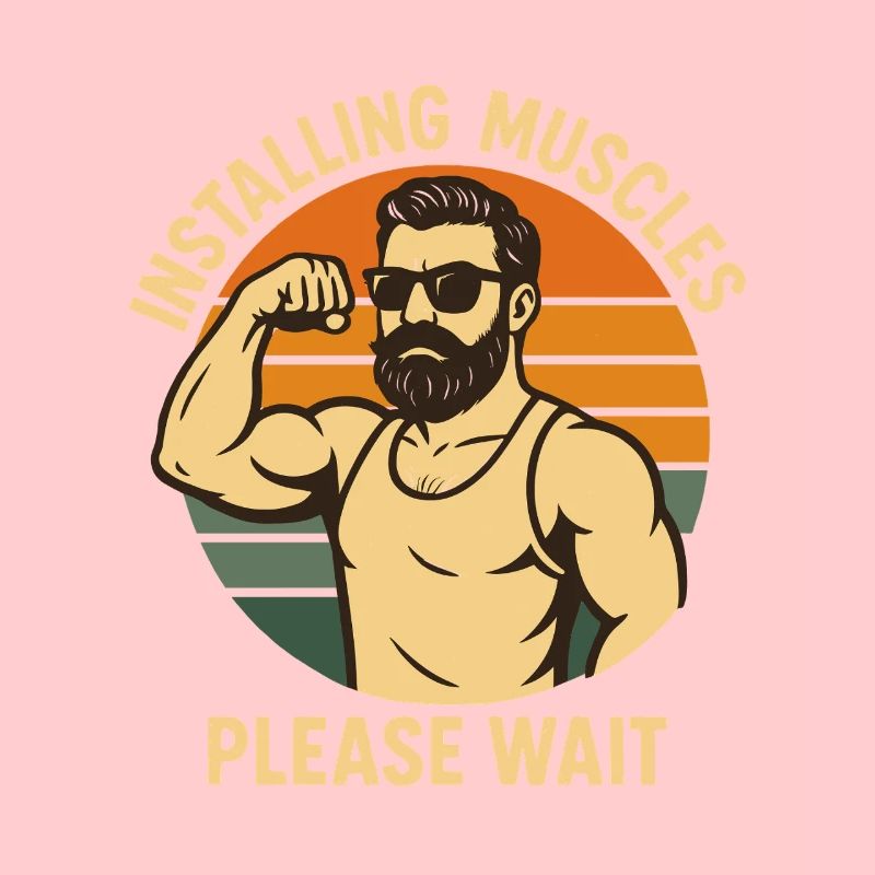 Installing Muscles Please Wait Dad Jokes