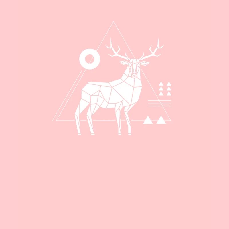 Hirsch Polygon Geometrie Rotwild Low Poly Wildtier