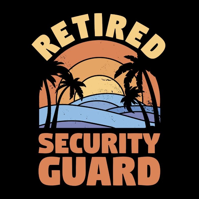 Retro Retired Security Guard Retirement Enforcemen
