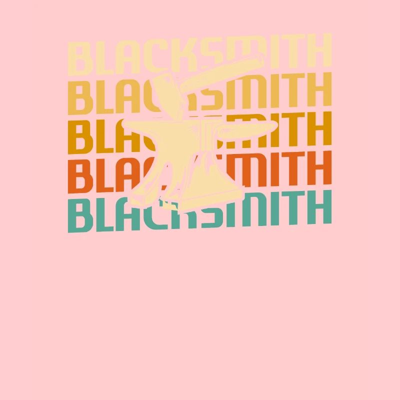 Rétro Vintage Classic Blacksmith Blacksmithing