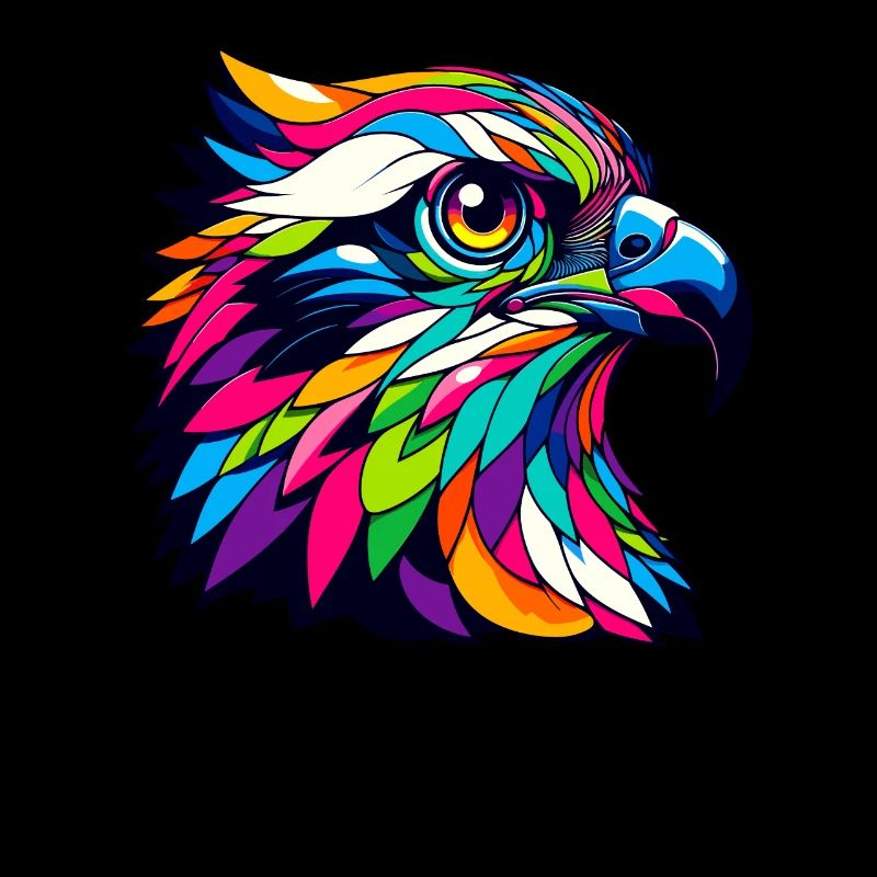 Pop Art coloré Balbuzard pêcheur Sea Hawk Balbuzards