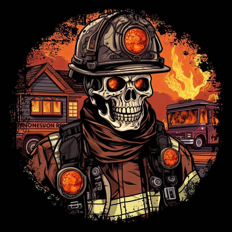 Skeletons Fire Brigade / Firefighter Skeleton