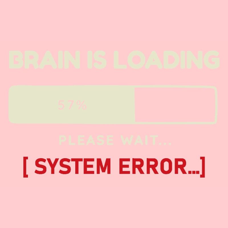 System Error Outfit Gehirn wird Geladen Design
