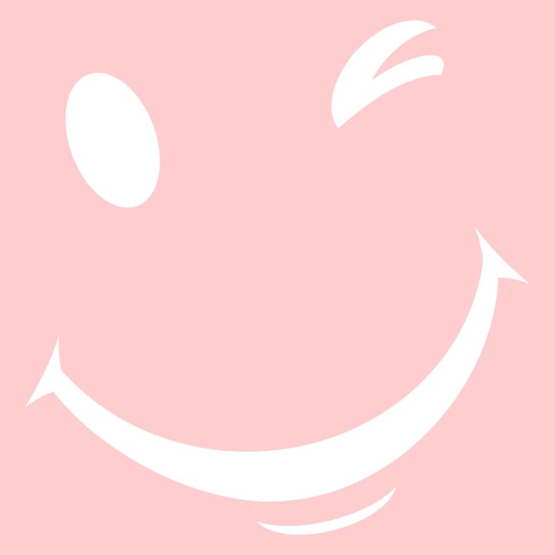 White wink expression