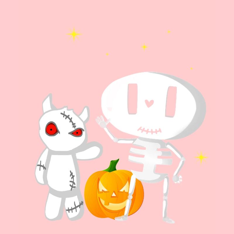 Halloweengesellschaft Gespenst und Monsterchen