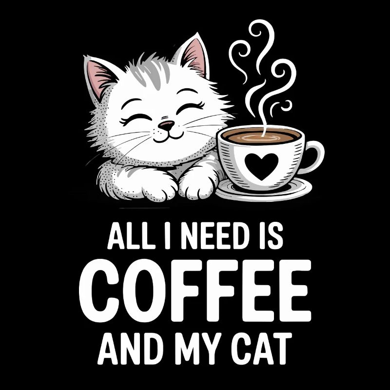 All I Need Is Coffee and Cat