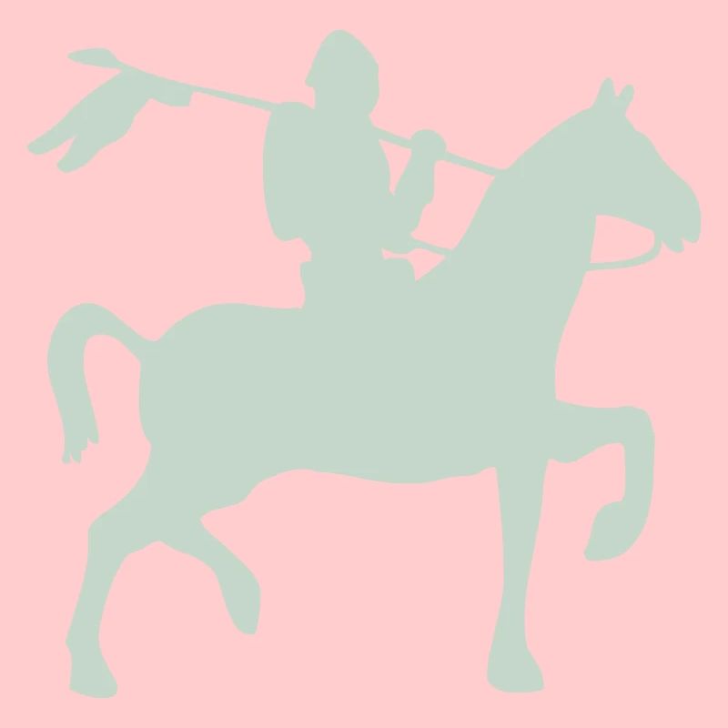 Chevalier guerrier à cheval