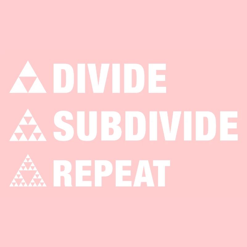 géométrie fractale du triangle division subdivision répéter