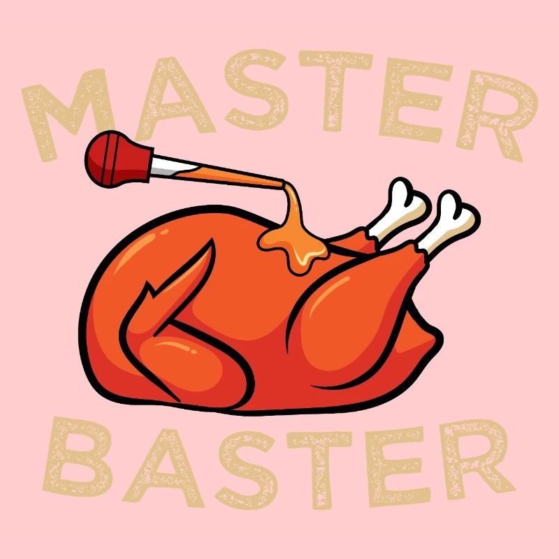 Master Baster Graphique drôle de cuisine BBQ Dinde
