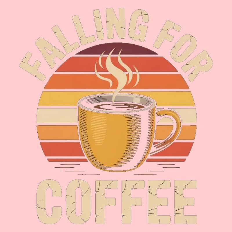 Falling For Coffee Retro Vintage Herbst