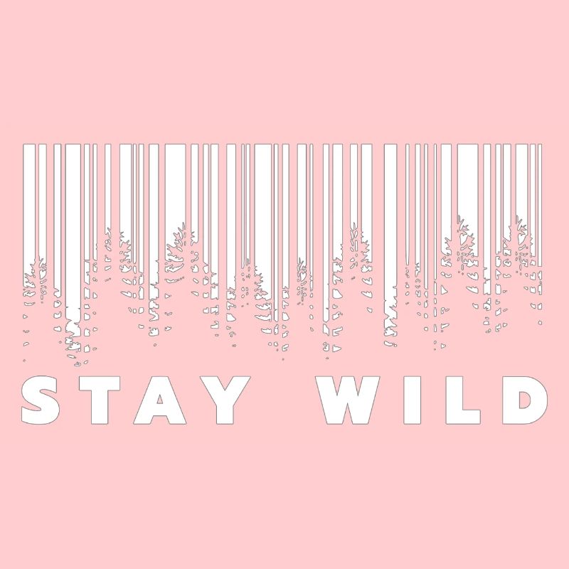 Stay Wild Forest Barcode 