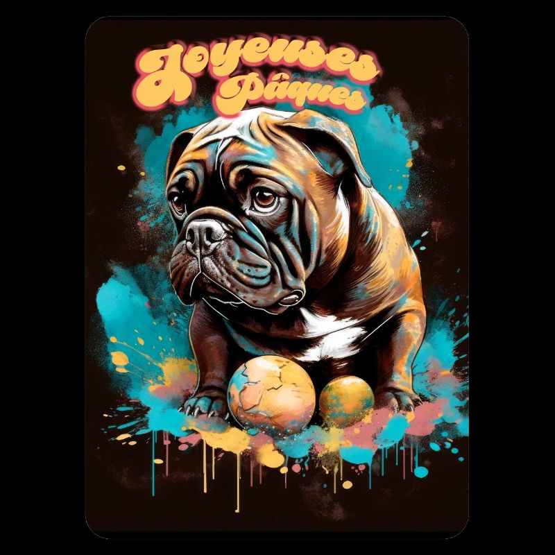 Joyeuses Paques - Bouledogue