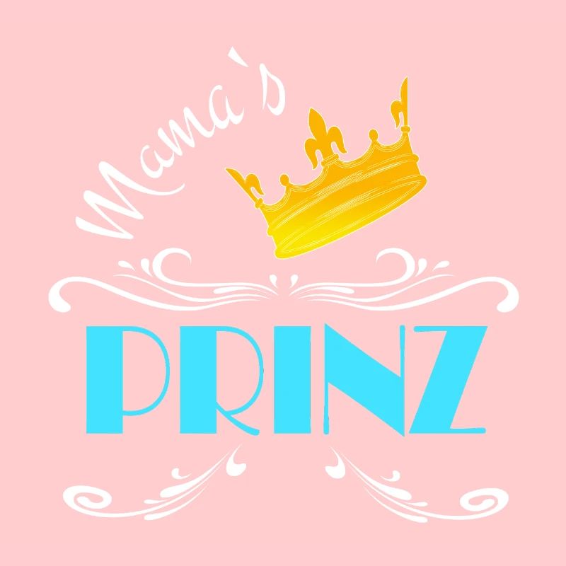Couronne dorée du prince de maman
