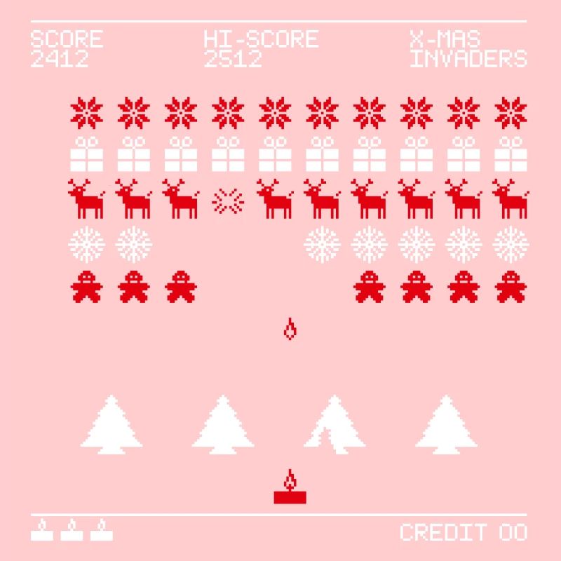Invaders de Noël (bicolores)