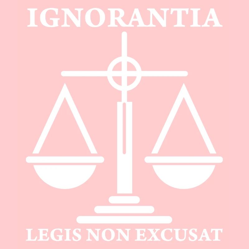 Latein Spruch Richter Ignorantia legis non excusat
