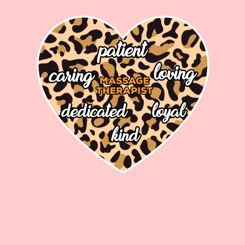 Motivierender Massagetherapeut Design