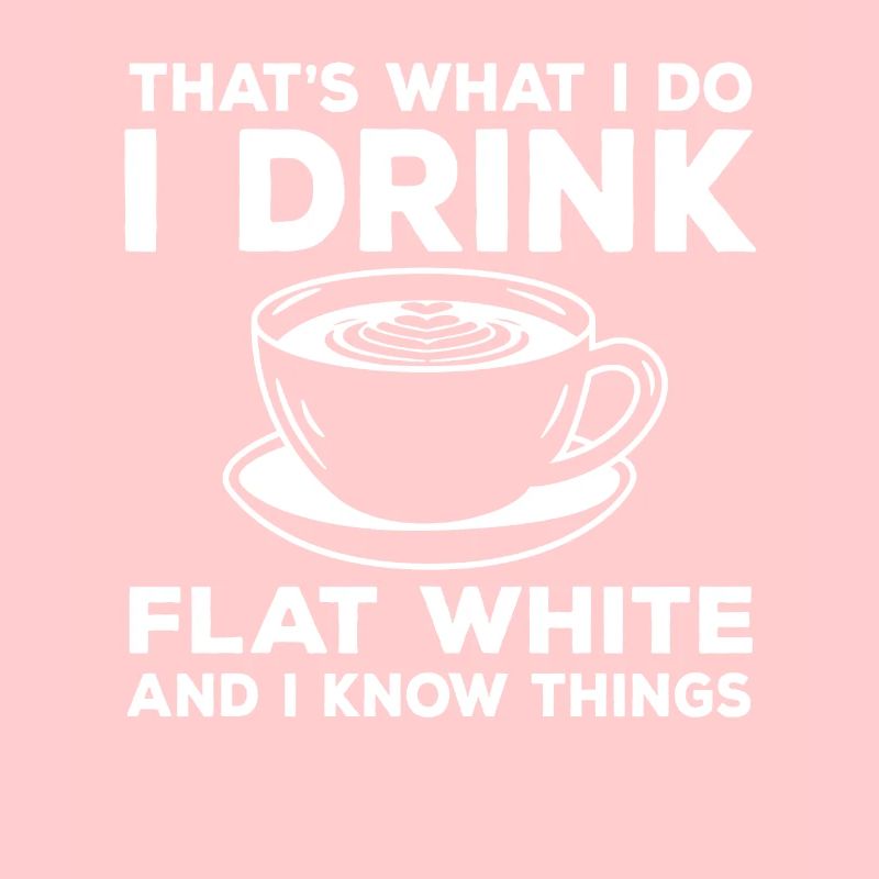 Cadeau de café blanc plat