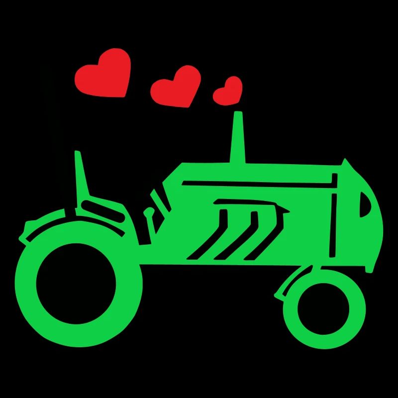 Traktor Oldtimer mit Herzen