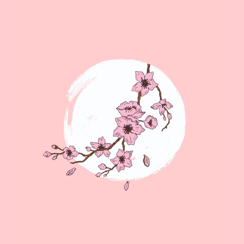 Cherry blossom moon