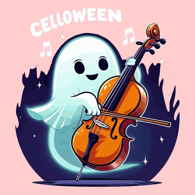 Cello Halloween Ghost