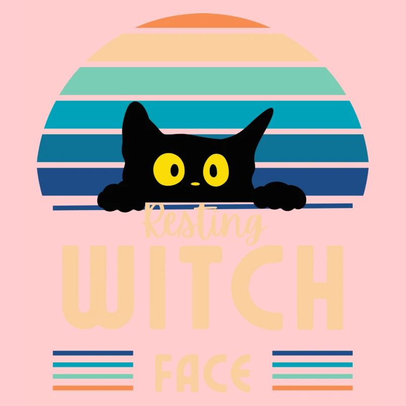 Resting witch face cat