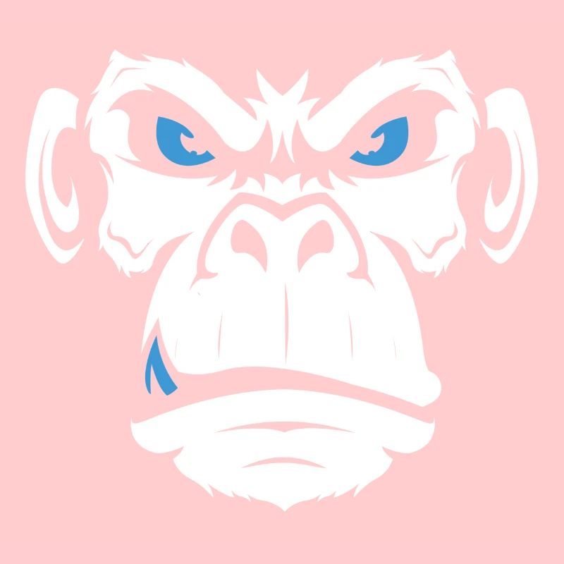 Monkey Affe Affentanz Böse Gesicht Face