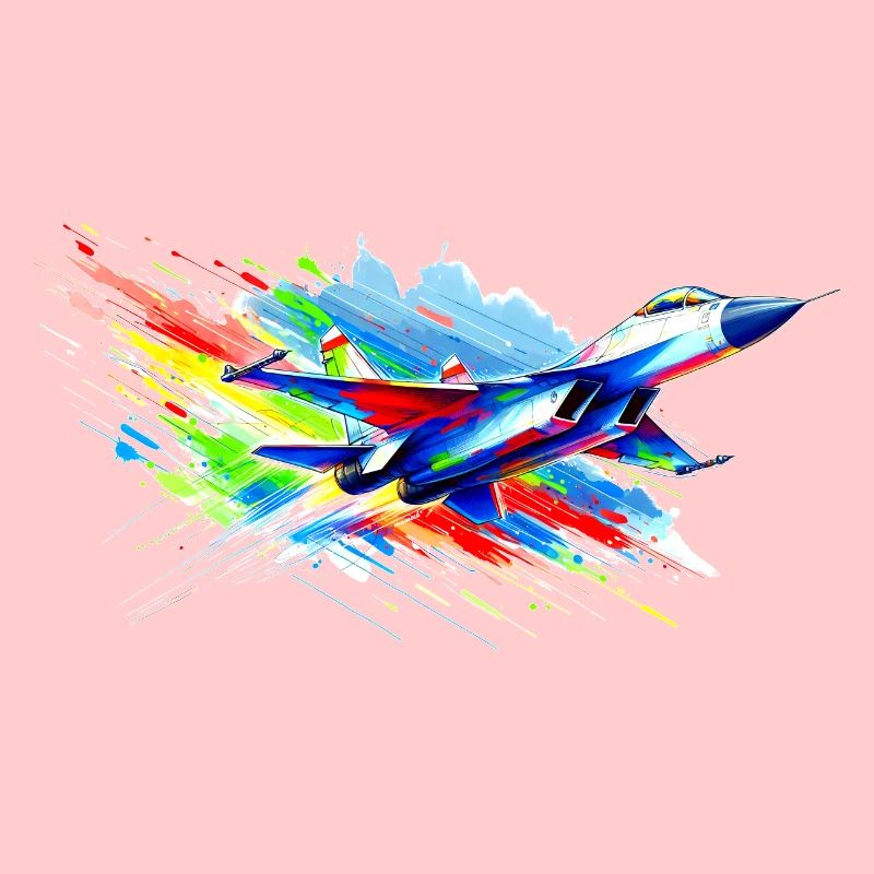 Fighter Jet - Color Splash