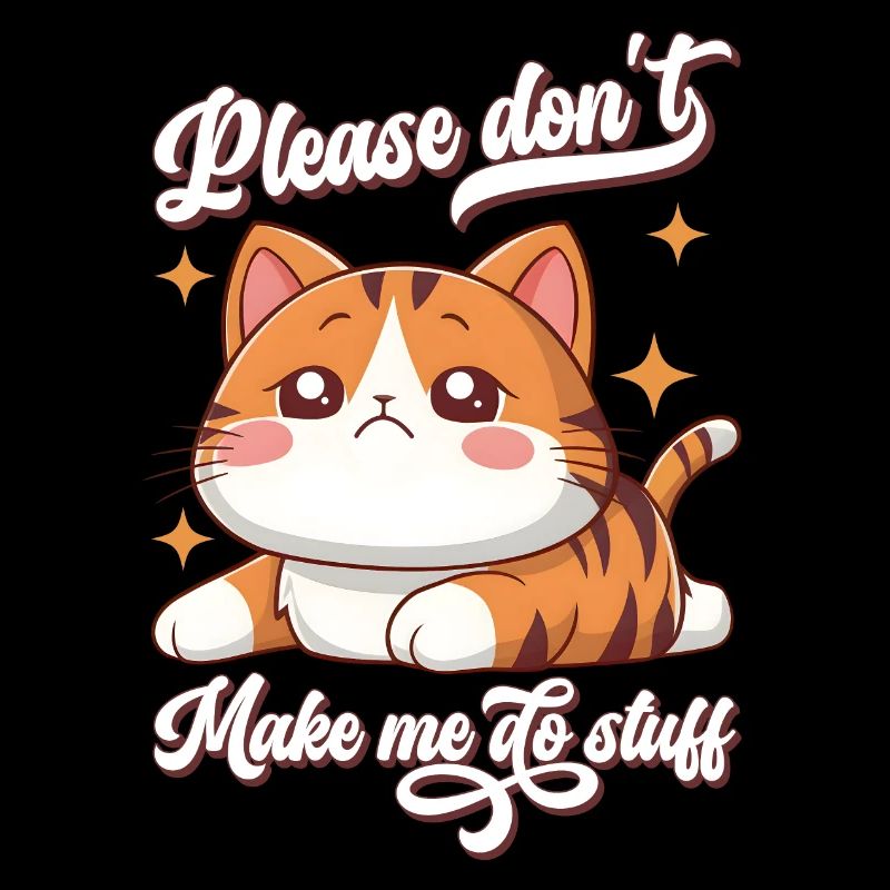 Chat mignon s’il vous plaît ne faites pas de trucs