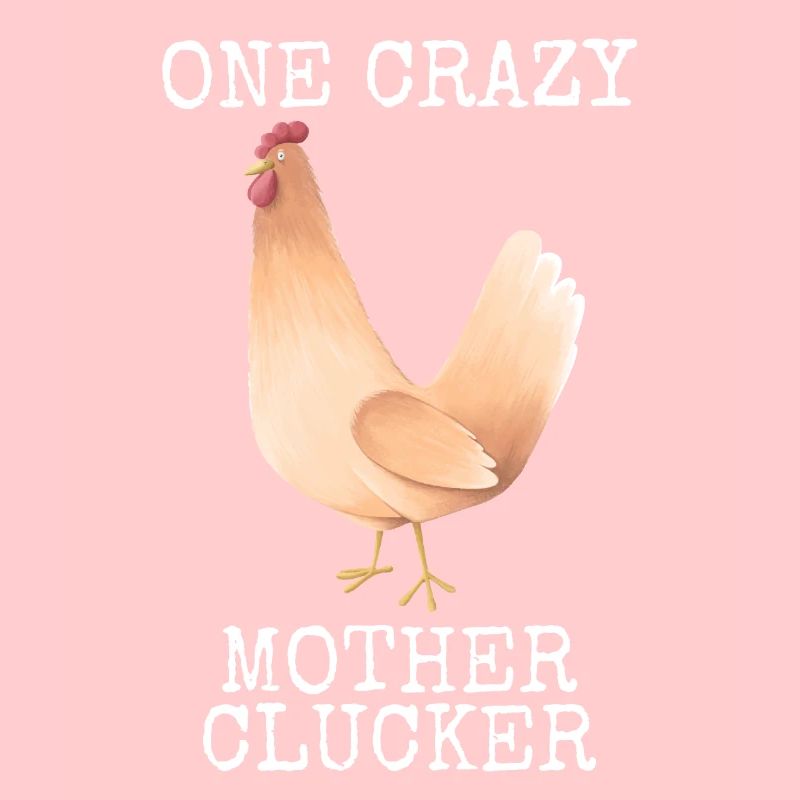 Huhn Eine verrückte Mutter Gacker