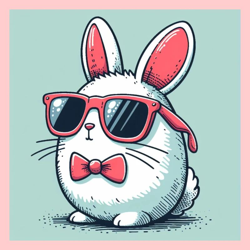 Cool easter bunny