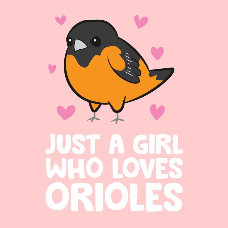 Nur ein Mädchen, das die Orioles liebt
