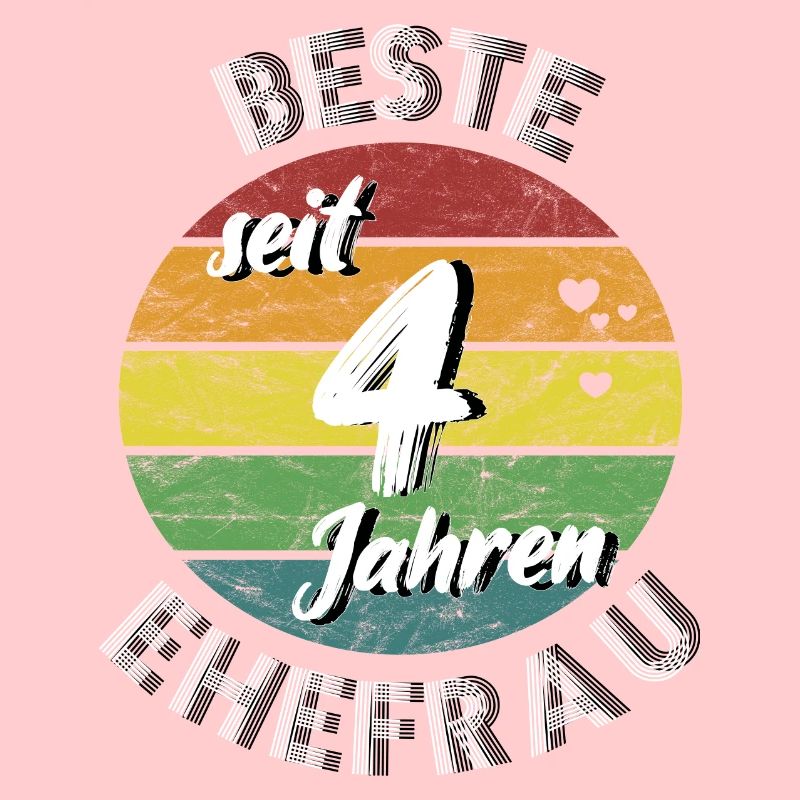beste Ehefrau seit 4 Jahren 4. Hochzeitstag retro